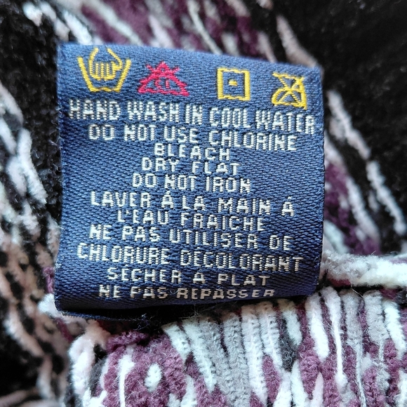 Denver Hayes Black and Purple Knit Cardigan - Picture 6 of 6